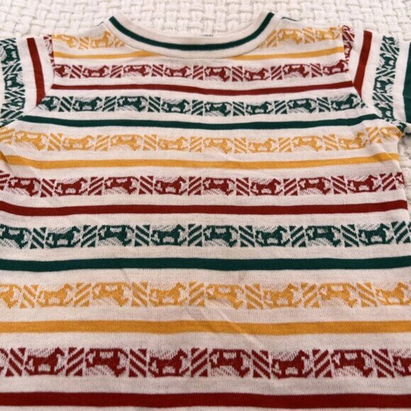 Vintage Health-Tex Striped Horse Tee - Picture 2 of 7